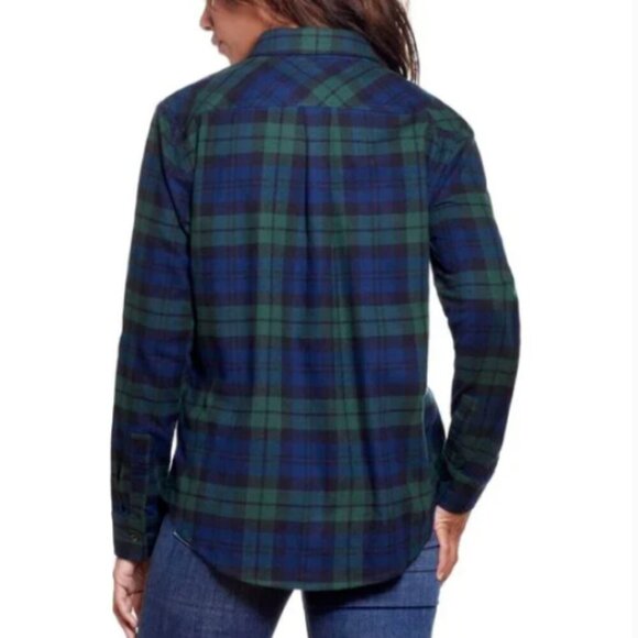 Weatherproof Vintage Comfort Stretch Plaid Flannel Button-Down Shirt M #332G - Picture 3 of 16